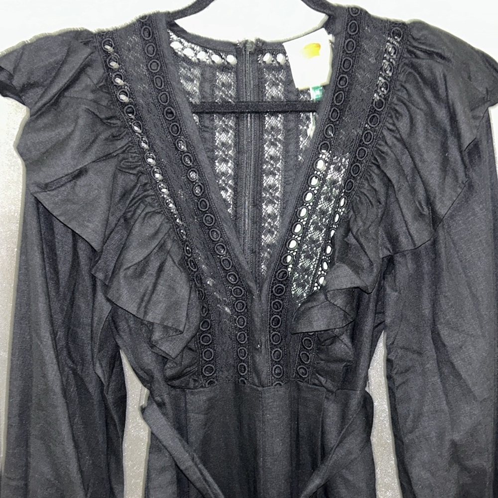 Farm Rio Lace Ruffle Jumpsuit - Picture 7 of 14